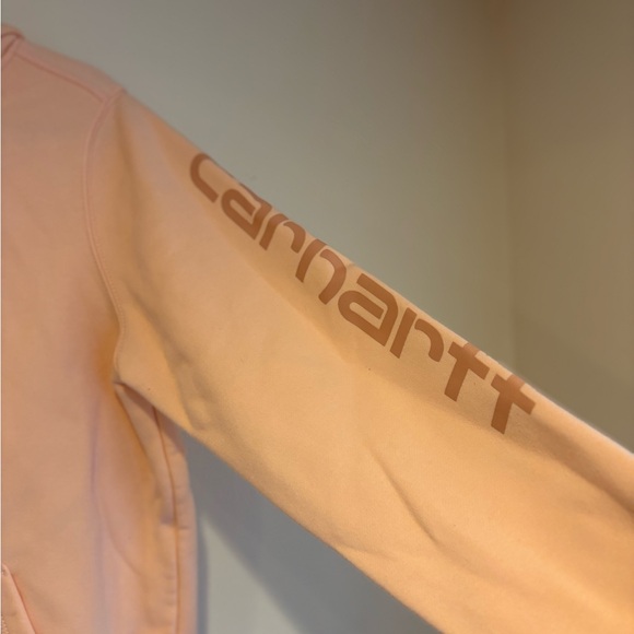 Carhartt Women's Soft Pink Hoodie - Picture 3 of 7
